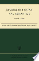 Studies in Syntax and Semantics /