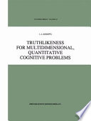 Truthlikeness for Multidimensional, Quantitative Cognitive Problems /