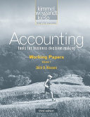 Working papers to accompany Accounting, third edition /