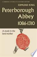 Peterborough Abbey, 1086-1310 ; a study in the land market.