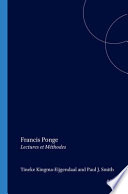 Francis Ponge : lectures et mèthodes /