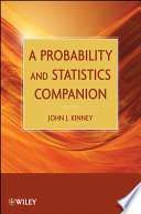 A probability and statistics companion /