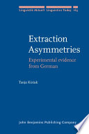 Extraction asymmetries : experimental evidence from German /