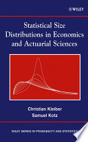 Statistical size distributions in economics and actuarial sciences /
