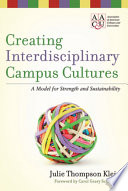 Creating interdisciplinary campus cultures : a model for strength and sustainability /