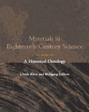 Materials in eighteenth-century science : a historical ontology /