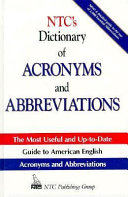 NTC's dictionary of acronyms and abbreviations /