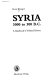 Syria, 3000 to 300 B.C. : a handbook of political history /