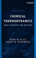 Chemical thermodynamics : basic concepts and methods /
