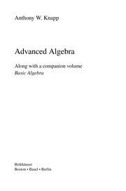 Advanced algebra /