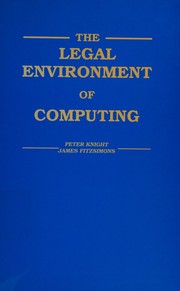 The legal environment of computing /