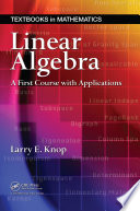Linear algebra : a first course with applications /