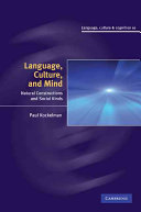 Language, culture, and mind : natural constructions and social kinds /