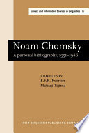 Noam Chomsky : a personal bibliography, 1951-1986 /