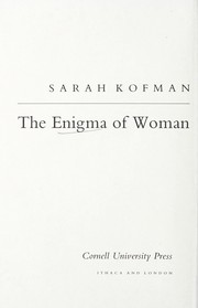 The enigma of woman : woman in Freud's writings /