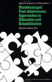 Disadvantaged post-adolescents : approaches to education and rehabilitation /