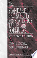 CRC standard probability and statistics tables and formulae /