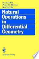 Natural operations in differential geometry /