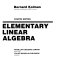 Elementary linear algebra /