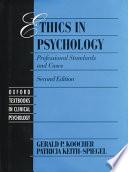 Ethics in psychology : professional standards and cases /