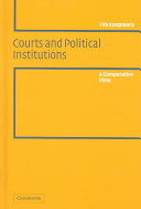 Courts and political institutions : a comparative view /