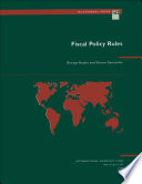 Fiscal policy rules /