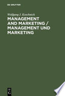 Management and marketing : encyclopedic dictionary, English-German : Management und marketing : enzyklopädisches wörterbuch, Englisch-Deutsch /