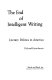 The end of intelligent writing : literary politics in America /