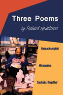 Three poems : bassacksenglish, monopoems, coming(s) together /