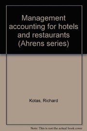 Management accounting for hotels and restaurants /