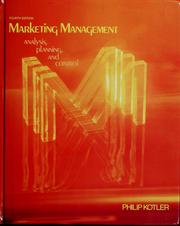 Marketing management : analysis, planning, and control /