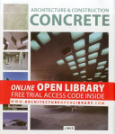 Architecture and construction in concrete /