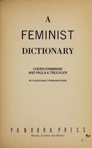 A feminist dictionary /