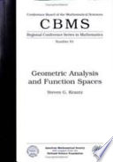 Geometric analysis and function spaces /