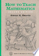 How to teach mathematics /