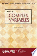 A guide to complex variables /