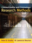 Criminal justice and criminology research methods /