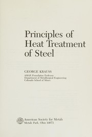 Principles of heat treatment of steel /