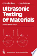 Ultrasonic Testing of Materials /