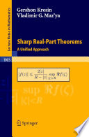Sharp real-part theorems : a unified approach /