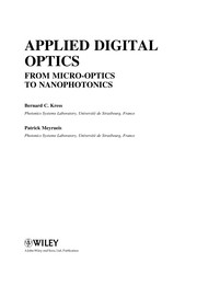 Applied digital optics : from micro-optics to nanophotonics /