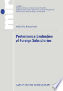 Performance evaluation of foreign subsidiaries /