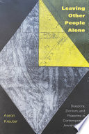 Leaving other people alone : diaspora, Zionism, and Palestine in contemporary Jewish fiction /