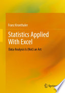 Statistics Applied With Excel : Data Analysis Is (Not) an Art /
