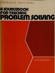 A sourcebook for teaching problem solving /