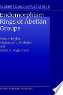 Endomorphism rings of Abelian groups /