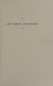 Law, family & women : toward a legal anthropology of Renaissance Italy /