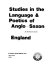 Studies in the language & poetics of Anglo-Saxon England /