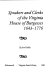 Speakers and clerks of the Virginia House of Burgesses, 1643-1776 /