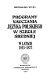 Programy nauczania języka polskiego w szkole średniej w latach 1815-1872 /